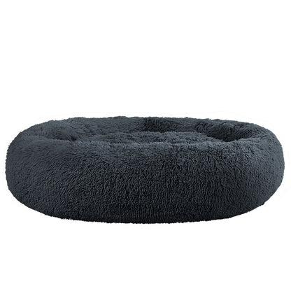 i.Pet Extra Large Soft Plush Pet Bed Dark Grey with Non-Slip Base, Washable Cover