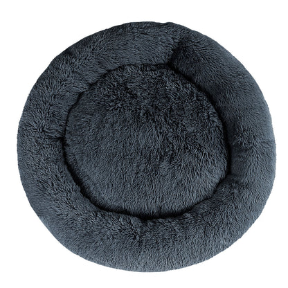 i.Pet Extra Large Soft Plush Pet Bed Dark Grey with Non-Slip Base, Washable Cover