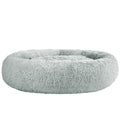 i.Pet Extra Large Pet Bed 110cm Soft Plush Light Grey with Non-Slip Base - SuperSaverAU - view 1