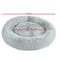 i.Pet Extra Large Pet Bed 110cm Soft Plush Light Grey with Non-Slip Base - SuperSaverAU - view 2