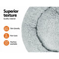i.Pet Extra Large Pet Bed 110cm Soft Plush Light Grey with Non-Slip Base - SuperSaverAU - view 4
