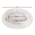 i.Pet Extra Large Pet Bed 110cm Soft Plush White Brown Non-Slip Washable - SuperSaverAU - view 2