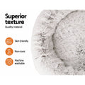 i.Pet Extra Large Pet Bed 110cm Soft Plush White Brown Non-Slip Washable - SuperSaverAU - view 4