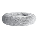 i.Pet Large Pet Bed 90cm Soft Plush Light Charcoal, Non-Slip, Washable Cover - SuperSaverAU - view 1