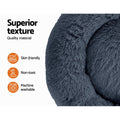 i.Pet Large Pet Bed Dog Cat 90cm Dark Grey Soft Plush Non-Slip Washable - SuperSaverAU - view 3