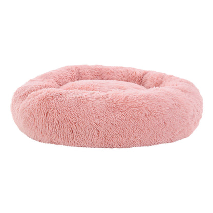 i.Pet Large Pet Bed Dog Cat 90cm Pink Soft Plush Non-Slip Washable