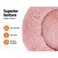 i.Pet Large Pet Bed Dog Cat 90cm Pink Soft Plush Non-Slip Washable - SuperSaverAU - view 4