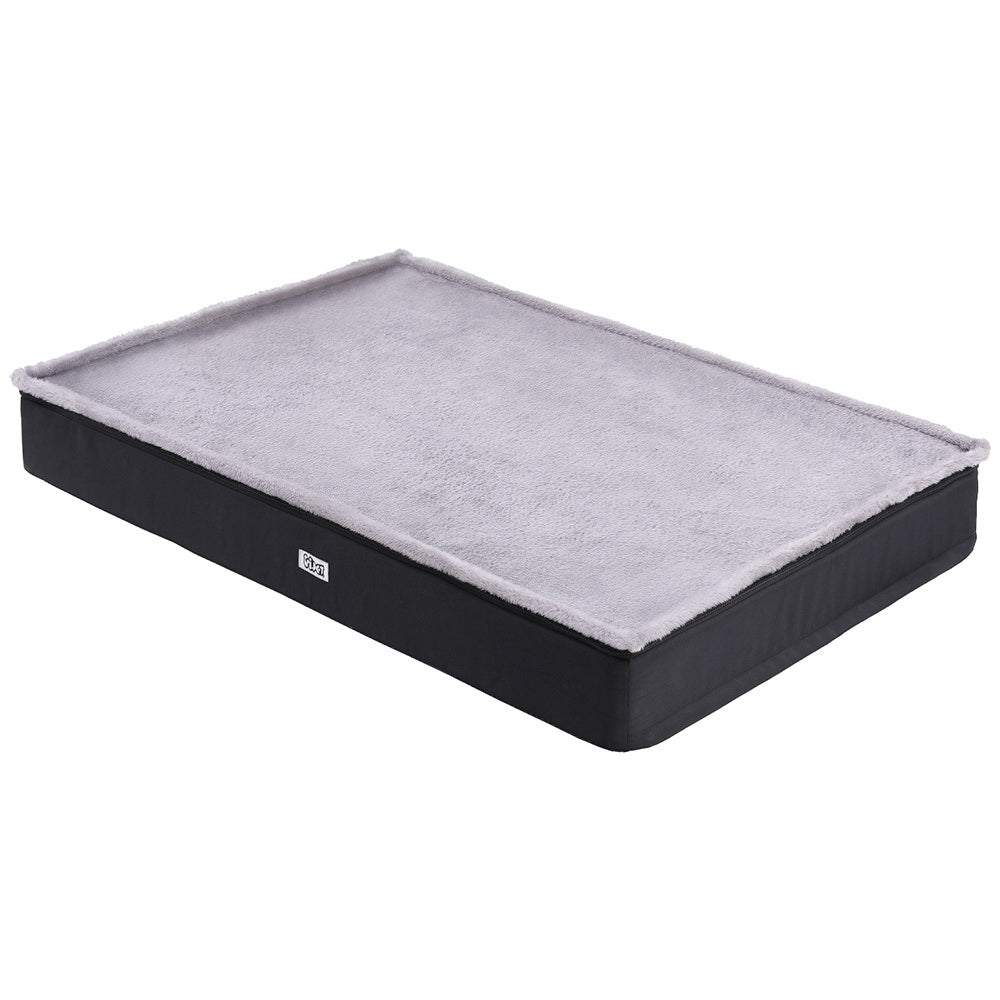 i.Pet Pet Bed Large 105cm Foam Cushion Washable Cover Grey for Cats & Dogs - SuperSaverAU - view 1