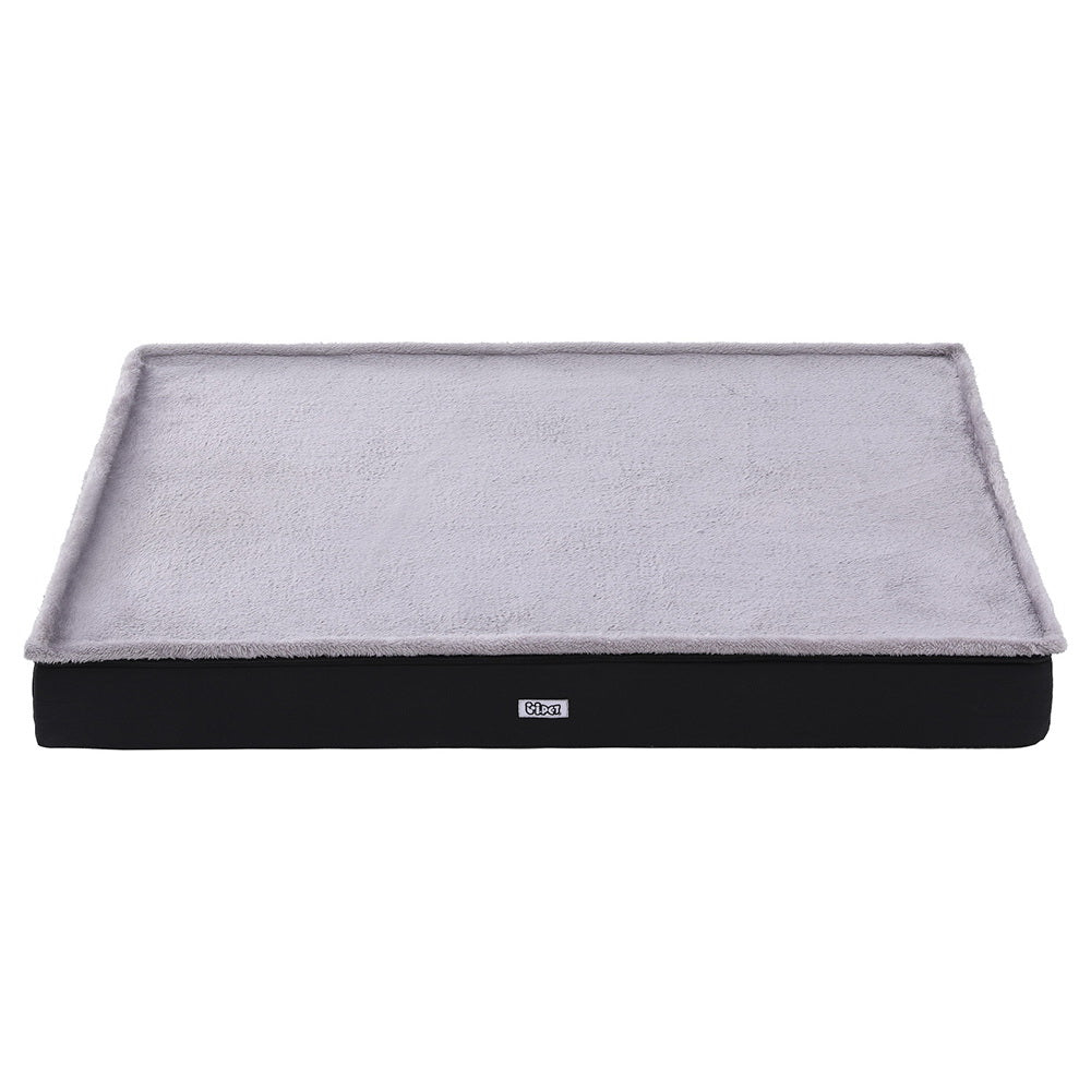 i.Pet Pet Bed Large 105cm Foam Cushion Washable Cover Grey for Cats & Dogs