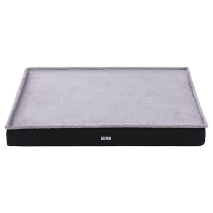 i.Pet Pet Bed Large 105cm Foam Cushion Washable Cover Grey for Cats & Dogs
