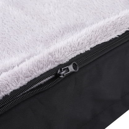 i.Pet Pet Bed Large 105cm Foam Cushion Washable Cover Grey for Cats & Dogs
