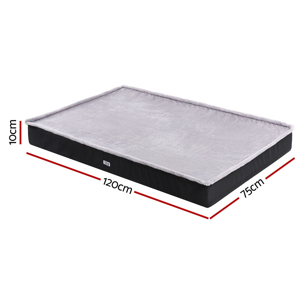 i.Pet Extra Large Pet Bed - Soft Foam Cushion, Washable Cover, Grey - SuperSaverAU - view 2