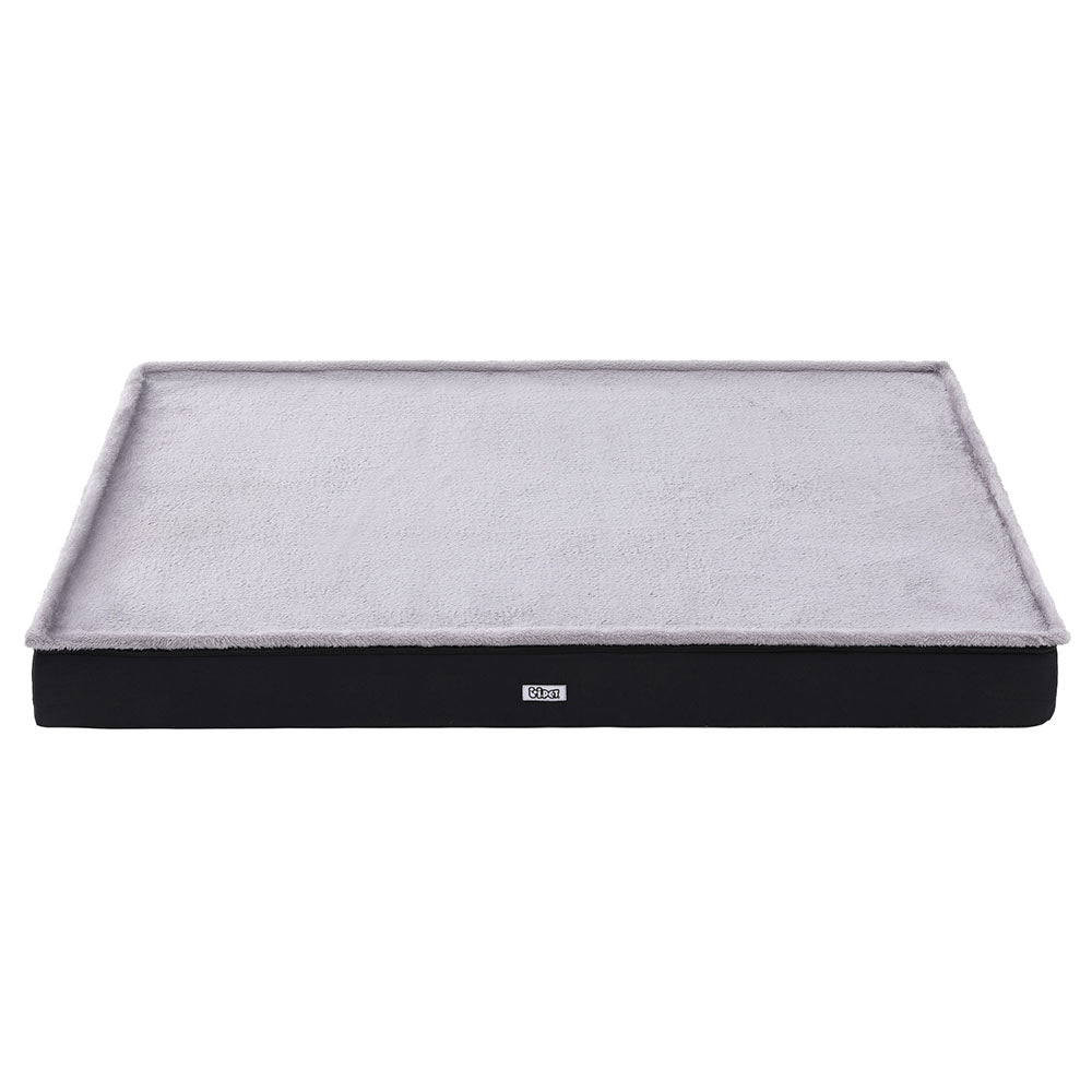i.Pet Extra Large Pet Bed - Soft Foam Cushion, Washable Cover, Grey