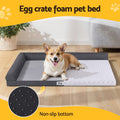 i.Pet Pet Bed Large 105cm x 75cm Plush Soft Cushion Removable Washable Grey - SuperSaverAU - view 4