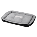 i.Pet XL Washable Pet Bed with PP Cotton Cushion - Grey & Black