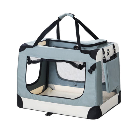 i.Pet Pet Carrier Soft Crate 70x52CM Portable Foldable Dog Cat Travel - SuperSaverAU - view 1
