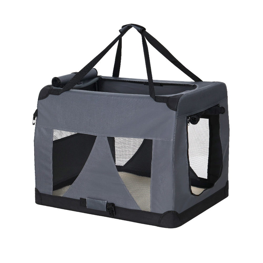 i.Pet Pet Carrier Soft Crate 60x42CM Portable Foldable Dog Cat Travel - SuperSaverAU - view 1