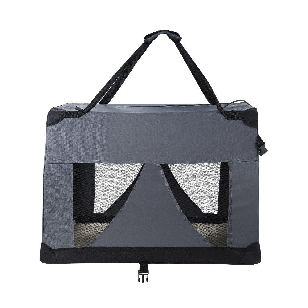 i.Pet Pet Carrier Soft Crate 60x42CM Portable Foldable Dog Cat Travel