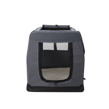 i.Pet Pet Carrier Soft Crate 60x42CM Portable Foldable Dog Cat Travel