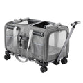 i.Pet Pet Carrier Trolley with Swivel Wheels - Grey 50kg