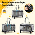 i.Pet Pet Carrier Trolley with Swivel Wheels - Grey 50kg