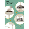 i.Pet Cat Tree 69cm Small-Sized Three-Level Scratching Post with Bed & Hammock - SuperSaverAU - view 6