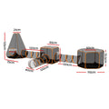i.Pet 6-in-1 Pet Playpen, Portable Nylon Mesh, 76cm x 76cm x 122cm - SuperSaverAU - view 2