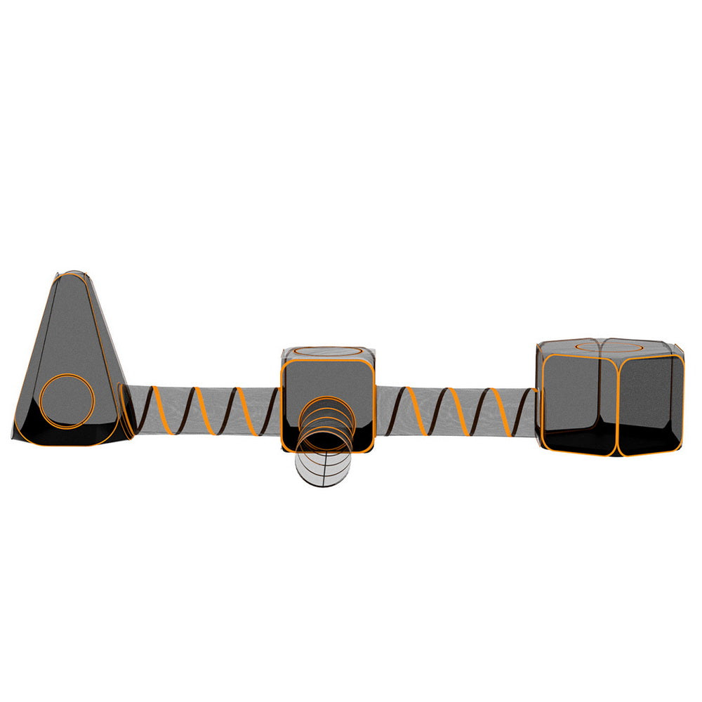 i.Pet 6-in-1 Pet Playpen, Portable Nylon Mesh, 76cm x 76cm x 122cm