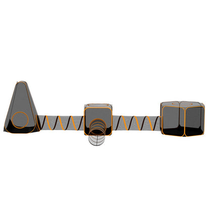 i.Pet 6-in-1 Pet Playpen, Portable Nylon Mesh, 76cm x 76cm x 122cm