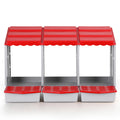 i.Pet Chicken Nesting Box 3 Hole Roll Away Egg Hutch - Red