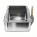 i.Pet Stainless Steel Cat Litter Box Set - Large Grey