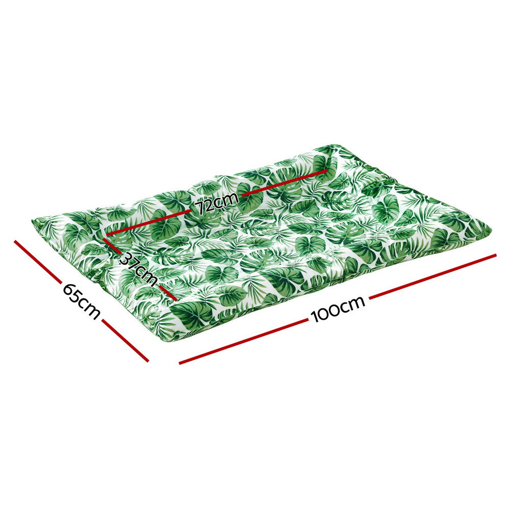 i.Pet Pet Cooling Mat 65cm x 100cm - Self-Cooling, Portable, Waterproof, Green - SuperSaverAU - view 2