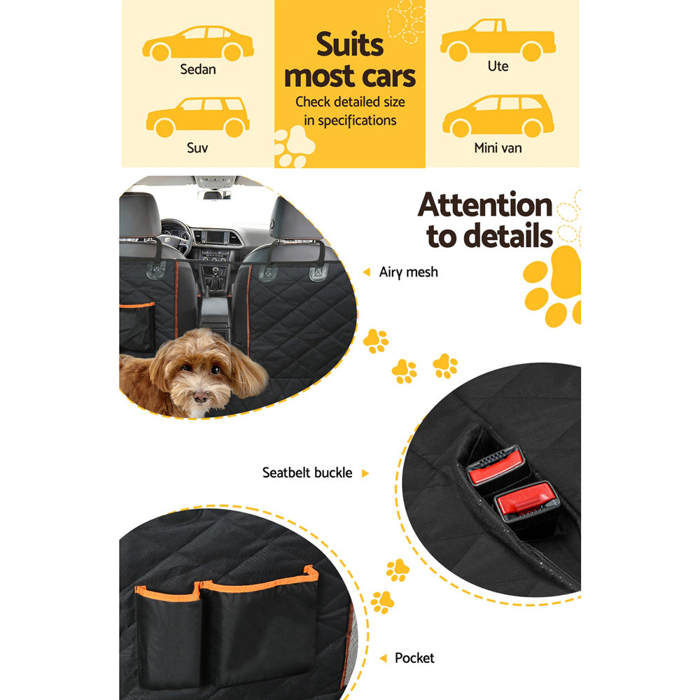 i.Pet Pet Car Seat Cover Dog Hammock Protector - 132cm x 140cm