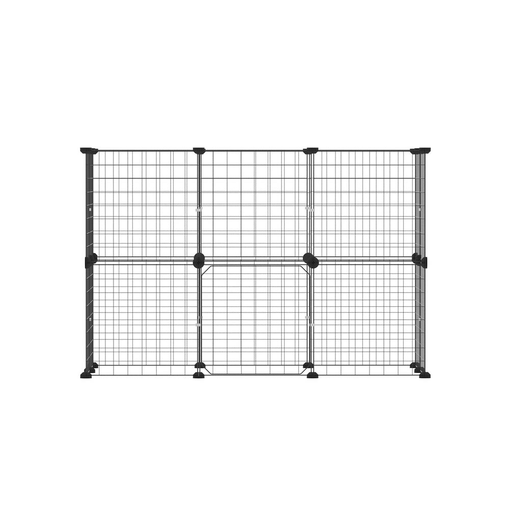 i.Pet Black Foldable 20 Panel Pet Playpen Enclosure