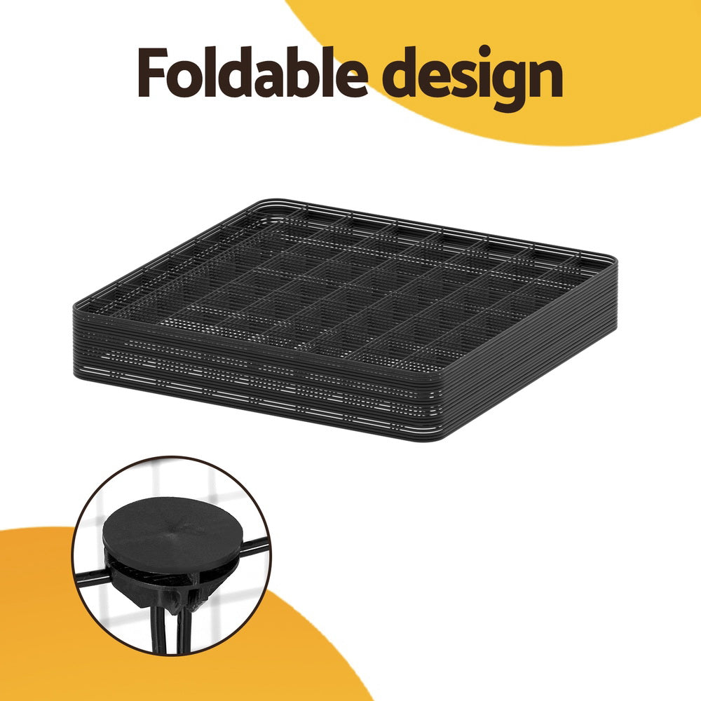 i.Pet Black Foldable 20 Panel Pet Playpen Enclosure