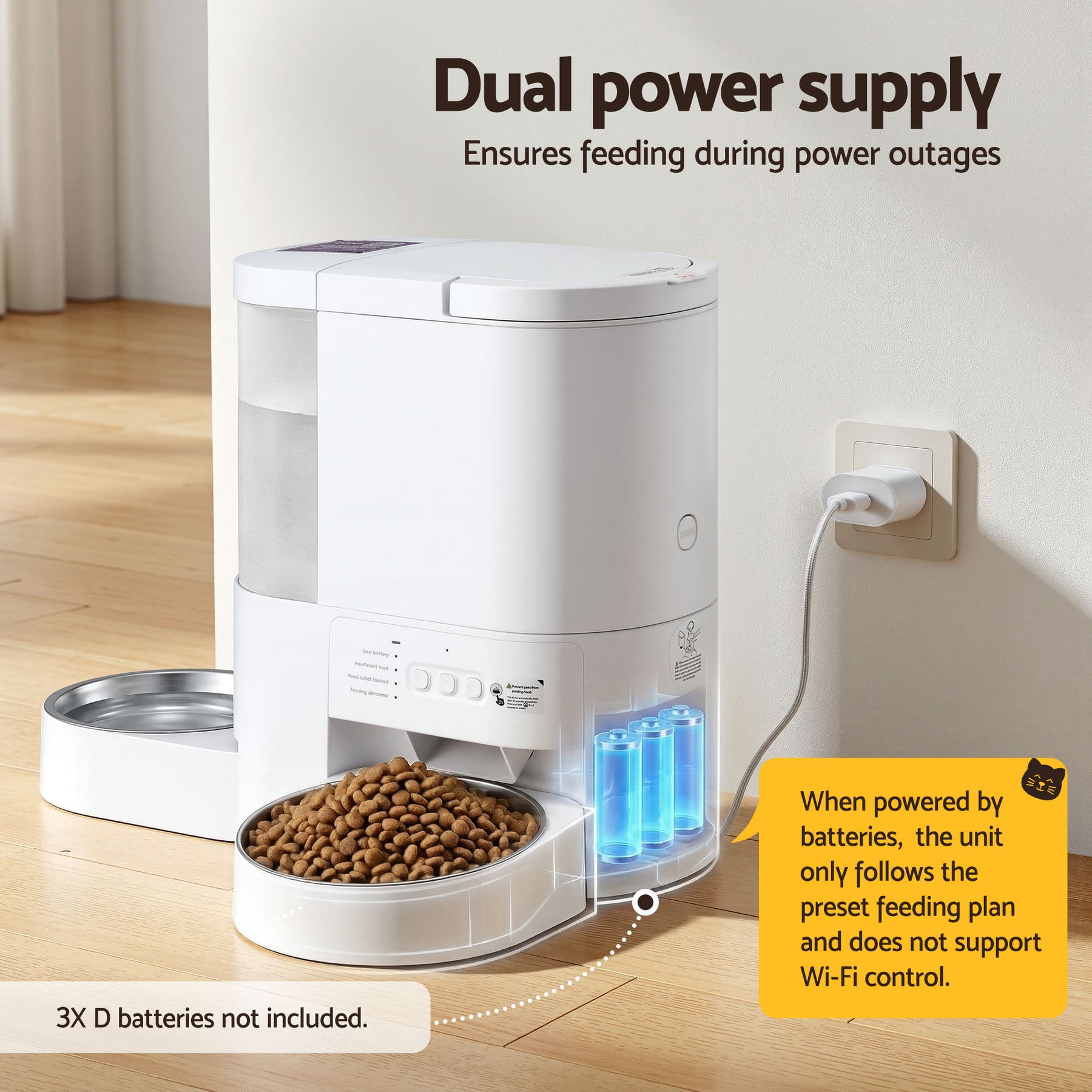 i.Pet 2-in-1 Automatic Pet Feeder & Water Dispenser - 4L