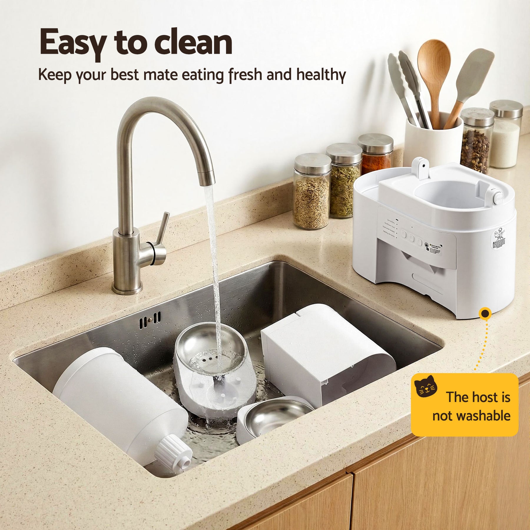 i.Pet 2-in-1 Automatic Pet Feeder & Water Dispenser - 4L
