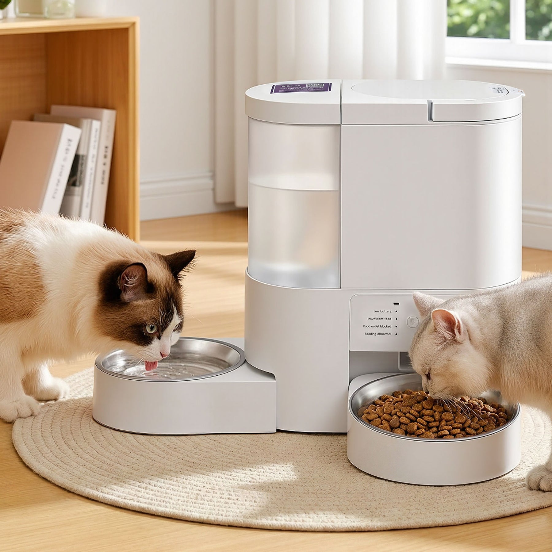 i.Pet 2-in-1 Automatic Pet Feeder & Water Dispenser - 4L