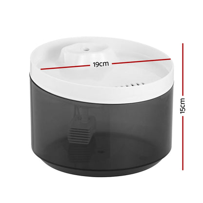i.Pet 2.2L Pet Water Fountain Feeder with Three-Layer Filtration System