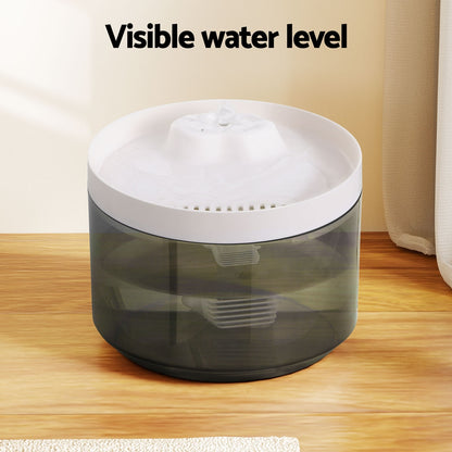 i.Pet 2.2L Pet Water Fountain Feeder with Three-Layer Filtration System