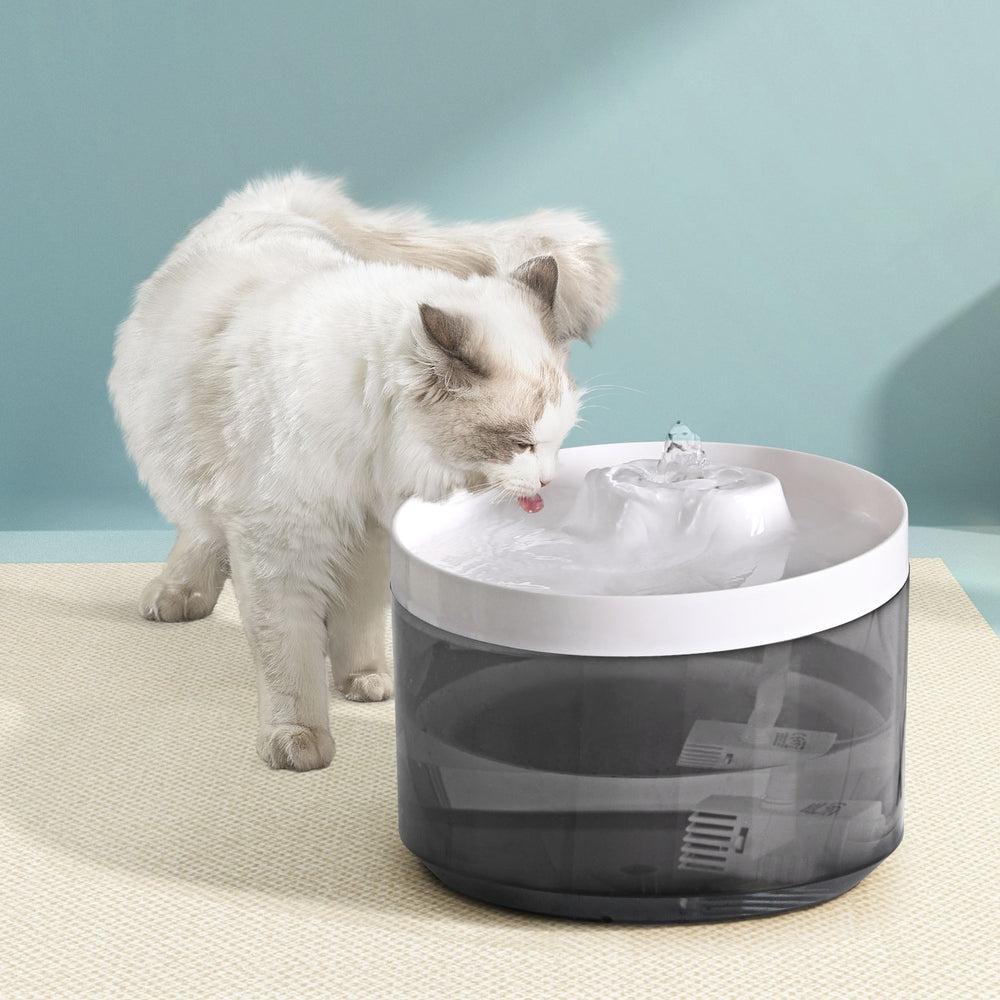i.Pet 2.2L Pet Water Fountain Feeder with Three-Layer Filtration System