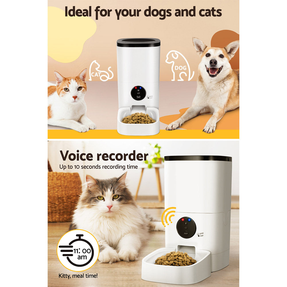 i.Pet Automatic Pet Feeder 6L WiFi Smart Food Dispenser for Dogs & Cats