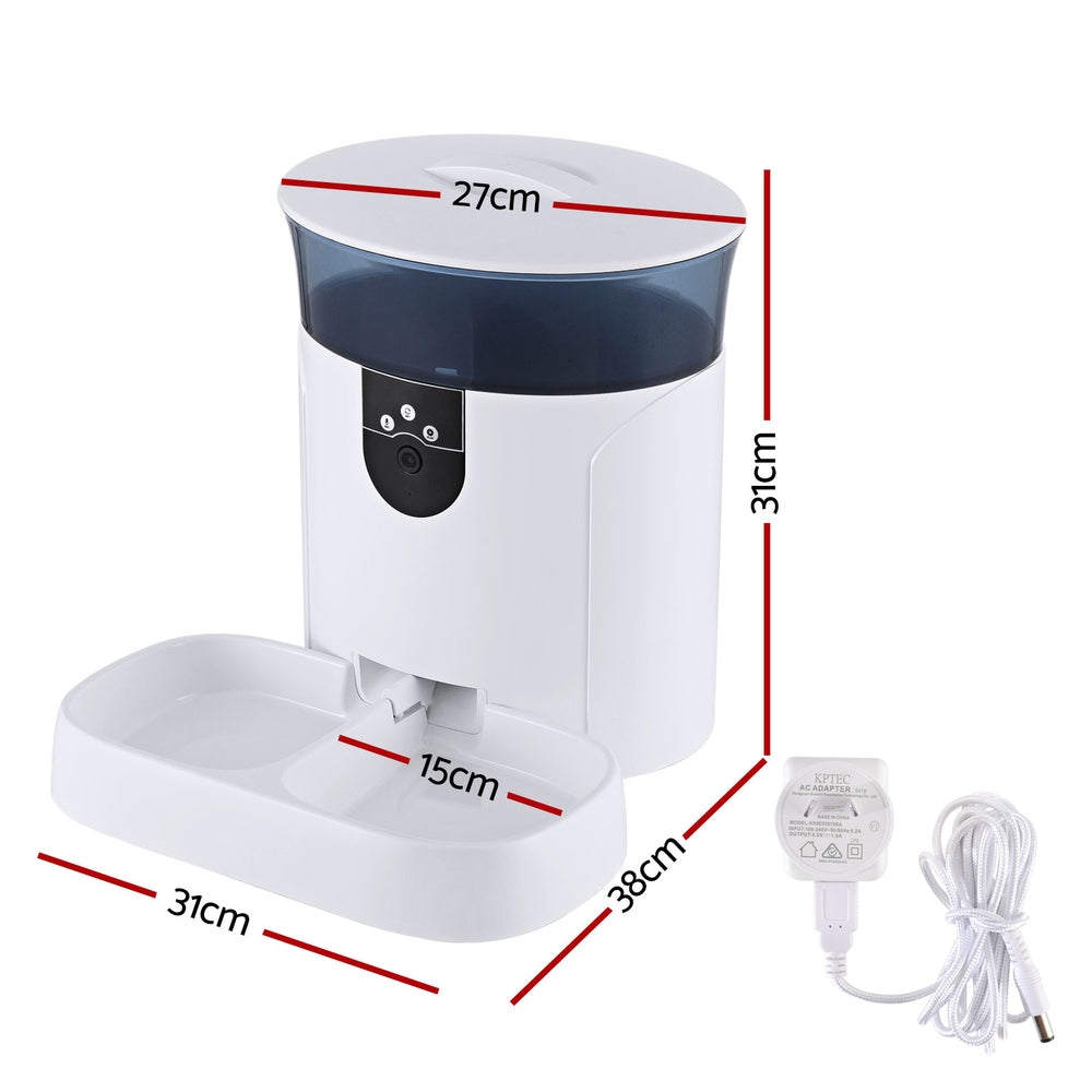 i.Pet Smart Pet Feeder 7L with HD Camera, WiFi Control, and Remote Interaction