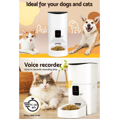 i.Pet Automatic Pet Feeder 9L WiFi Smart Food Dispenser with Voice Recording