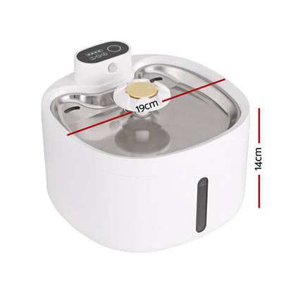 i.Pet Automatic Pet Feeder 2.6L with Motion Sensor, Filtration, and Quiet Pump