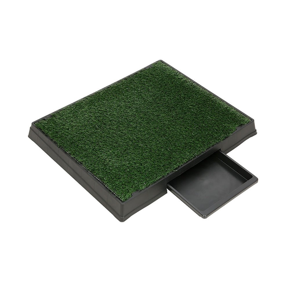 i.Pet Pet Training Tray 64cm x 52cm with 2 Grass Mats, Odorless, Easy Clean - SuperSaverAU - view 3