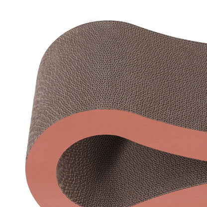 i.Pet Cat Scratching Board 86cm - Curved Cardboard with Catnip, Multi-Functional