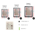 Artiss 11PCS Photo Frame Set Black for 3R, 4R, 5R, 6R, 8R Prints - SuperSaverAU - view 2