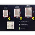 Artiss 11PCS Photo Frame Set Black for 3R, 4R, 5R, 6R, 8R Prints - SuperSaverAU - view 5