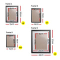 Artiss 26PCS Photo Frame Set, Black, for 3R-8R Prints, Includes Hanging Accessories - SuperSaverAU - view 2
